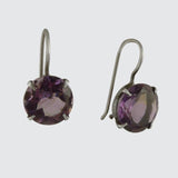 Classic Faceted Stone Drop Earrings