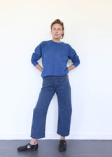 French Terry Sweatshirt - Indigo Blue