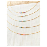 Colorful Minimalist Beaded Necklace
