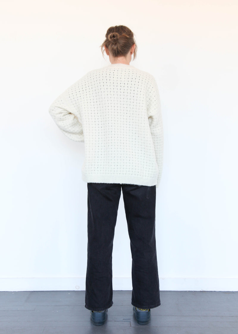 Interlace Crewneck - Ivory