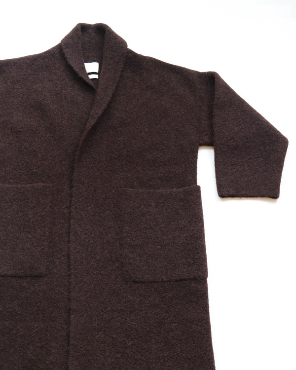 Double Face Long Coat - Merlot OS