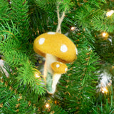 Ornament - Felt Mushrooms - 6 Assorted Pieces