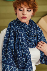 Marina Indigo Scarf