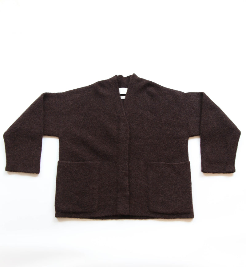 Double Face Cardigan - Merlot