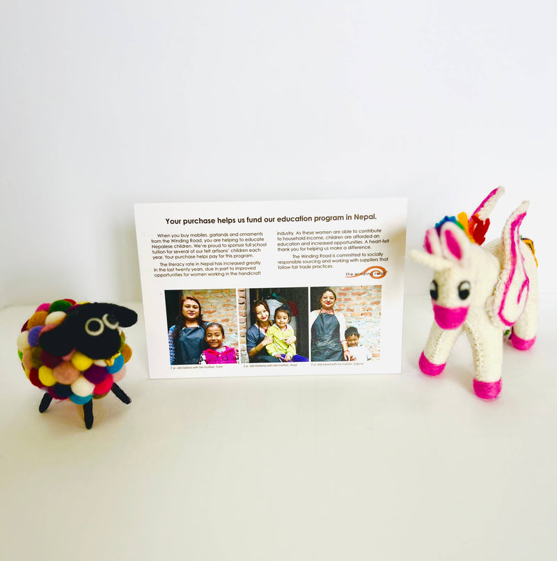 Ornament - Felt Mushrooms - 6 Assorted Pieces