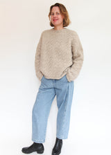 Cable Crewneck - Husk