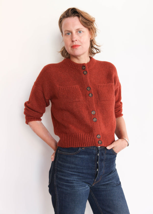 Double Button Cardigan - Spice