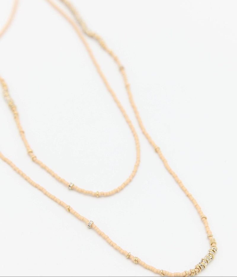 Bare Crystals Long Full Necklace