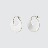 Flat Crescent Hoop Earrings