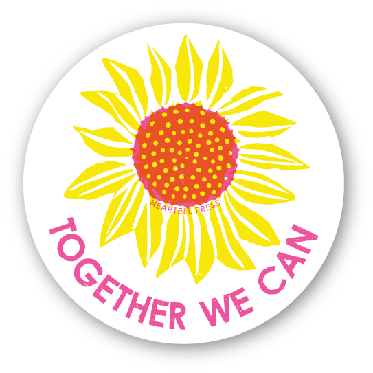 Eco Friendly Together We Can Die Cut Sticker