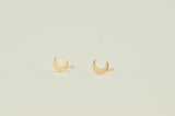 Crescent Moon Gold-Filled Studs
