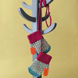 Kids' Patterned Lambswool Mittens & Gloves