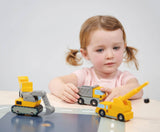 4-Piece Kids' Construction Building Vehicles Toy Set