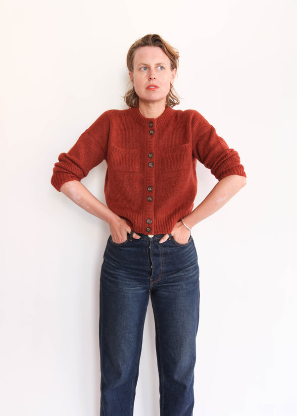 Double Button Cardigan - Spice