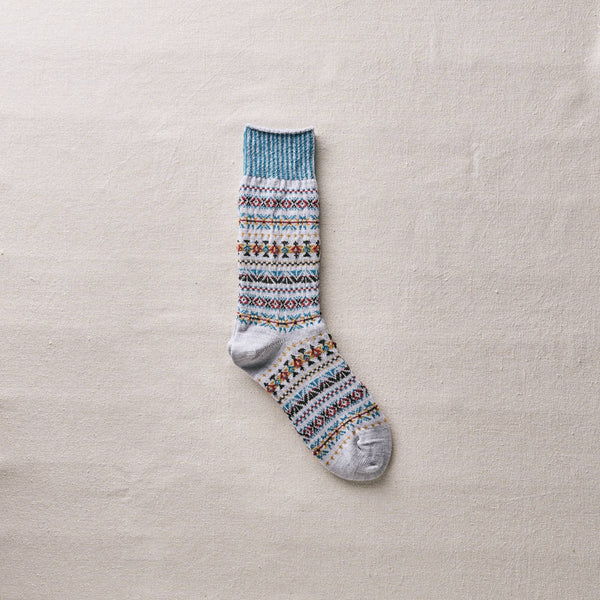 Wool Fair Isle Socks