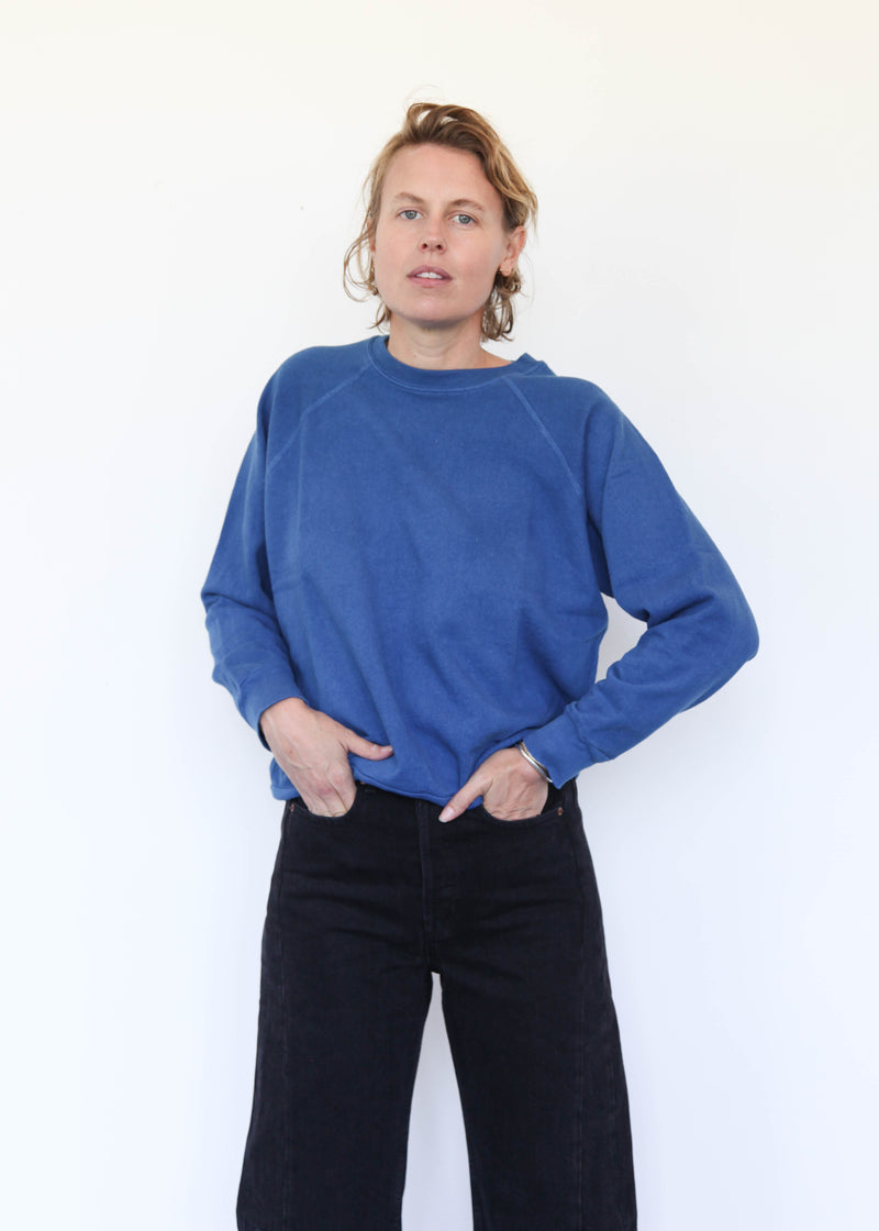 French Terry Sweatshirt - Indigo Blue