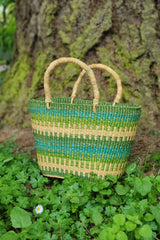 Labadi Beach  Patterned Grass Tote