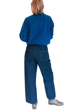 Denim Straight Pants - Indigo