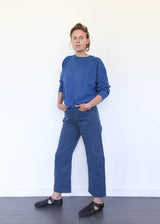 French Terry Sweatshirt - Indigo Blue