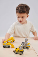 4-Piece Kids' Construction Building Vehicles Toy Set