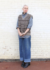 Fair Isle Vest - Natural OS