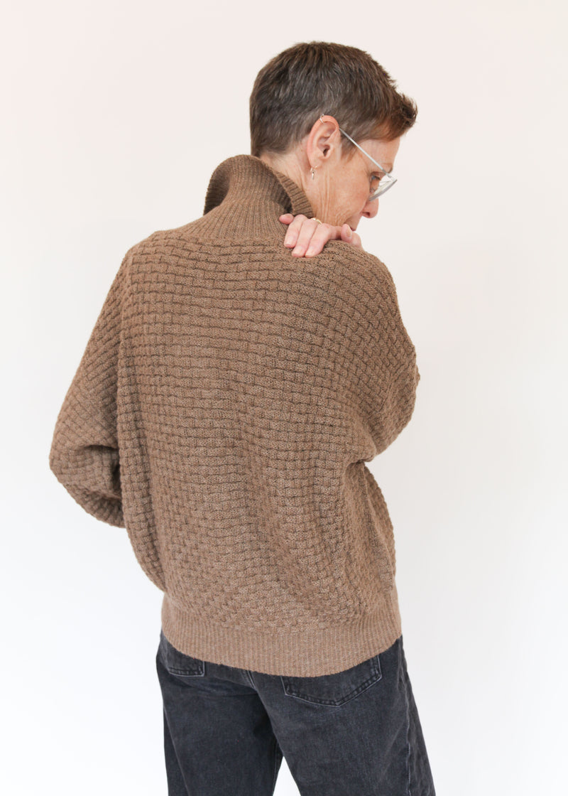 Lattice Cardigan - Camel