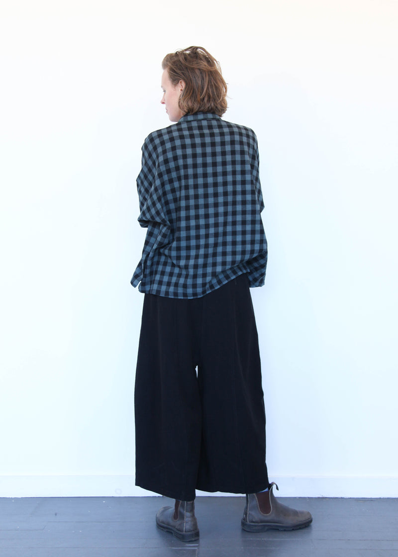 Big Shirt Big Check - Black/Denim