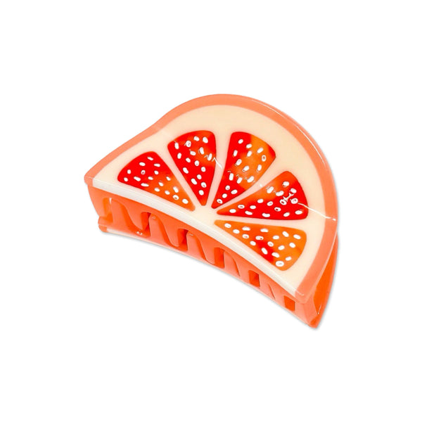 Mini Grapefruit Slice Hair Claw Clip