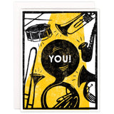 YOU! Brass Band For You Celebration Card