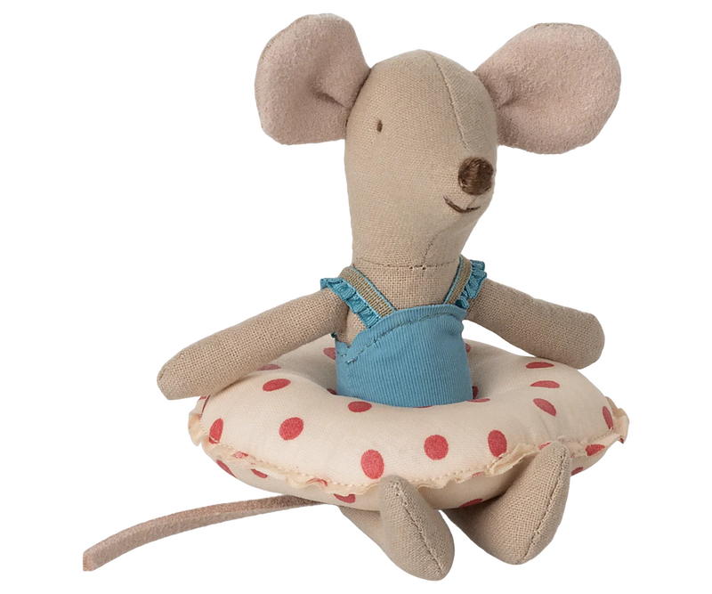 Beach Mouse With Float, Little Sister - Red