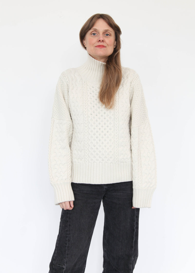 Fisherman Turtleneck - Cream