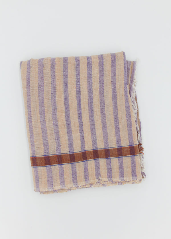 Stripe Towel - Purple/Brown