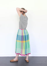 Plaid Cotton Skirt- Jodhpur-115