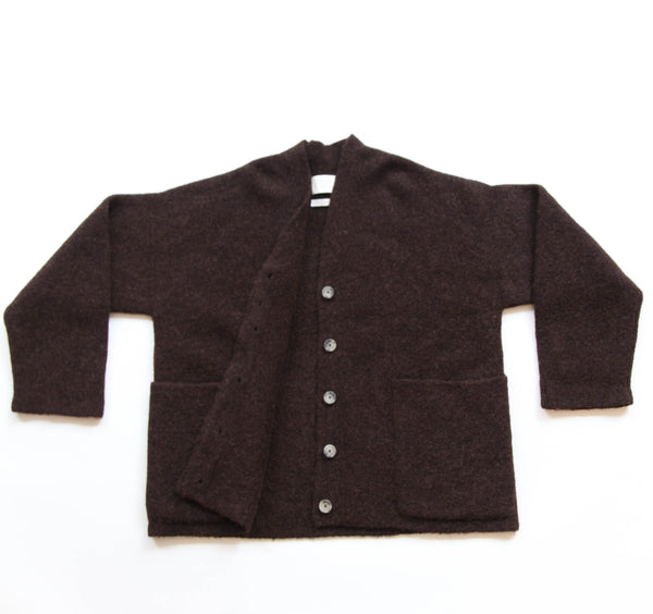 Double Face Cardigan - Merlot