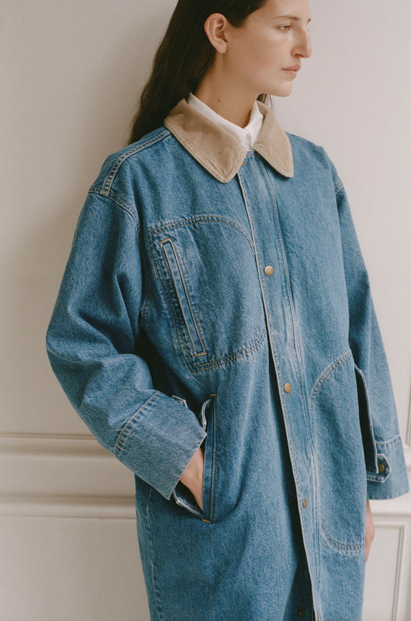 Town & Country Coat - Medium Blue