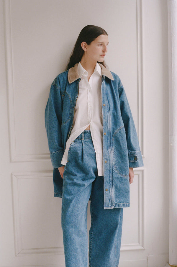 Town & Country Coat - Medium Blue