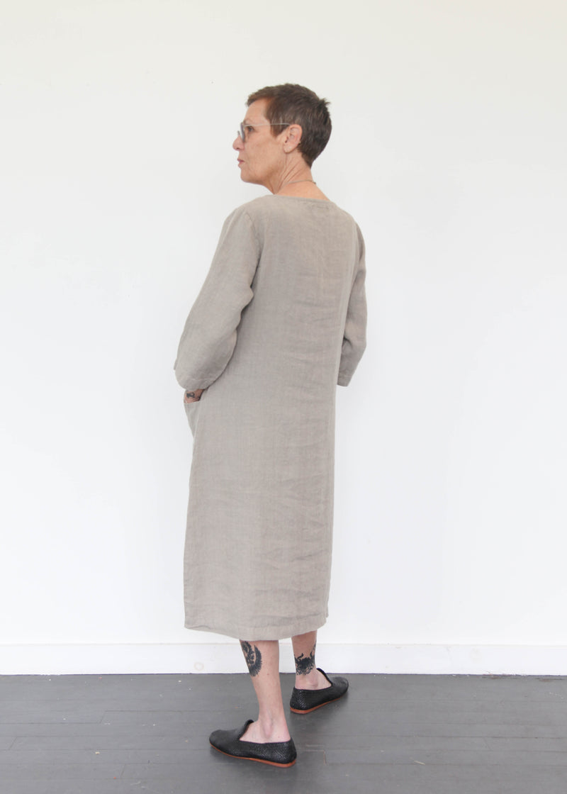 Slouch Pocket Dress - Natural