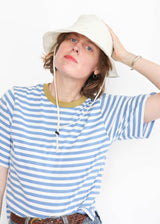Women's cotton bucket hat, cotton wide brim hat
