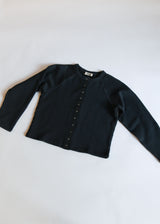 Snap Cardigan - Vintage Black Overdye