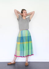 Plaid Cotton Skirt- Jodhpur-115