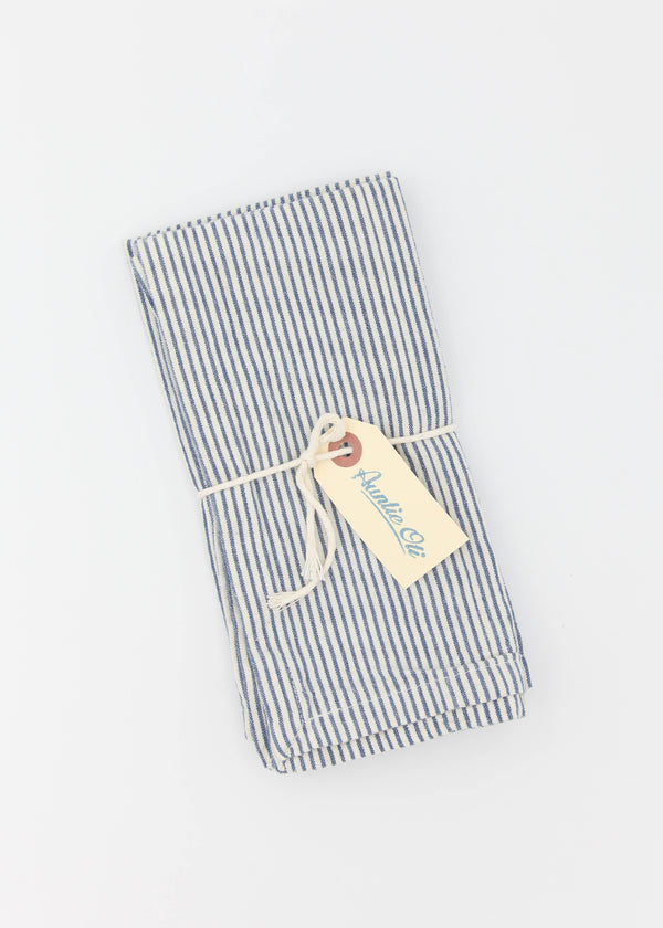 Ticking Napkin Set - Indigo