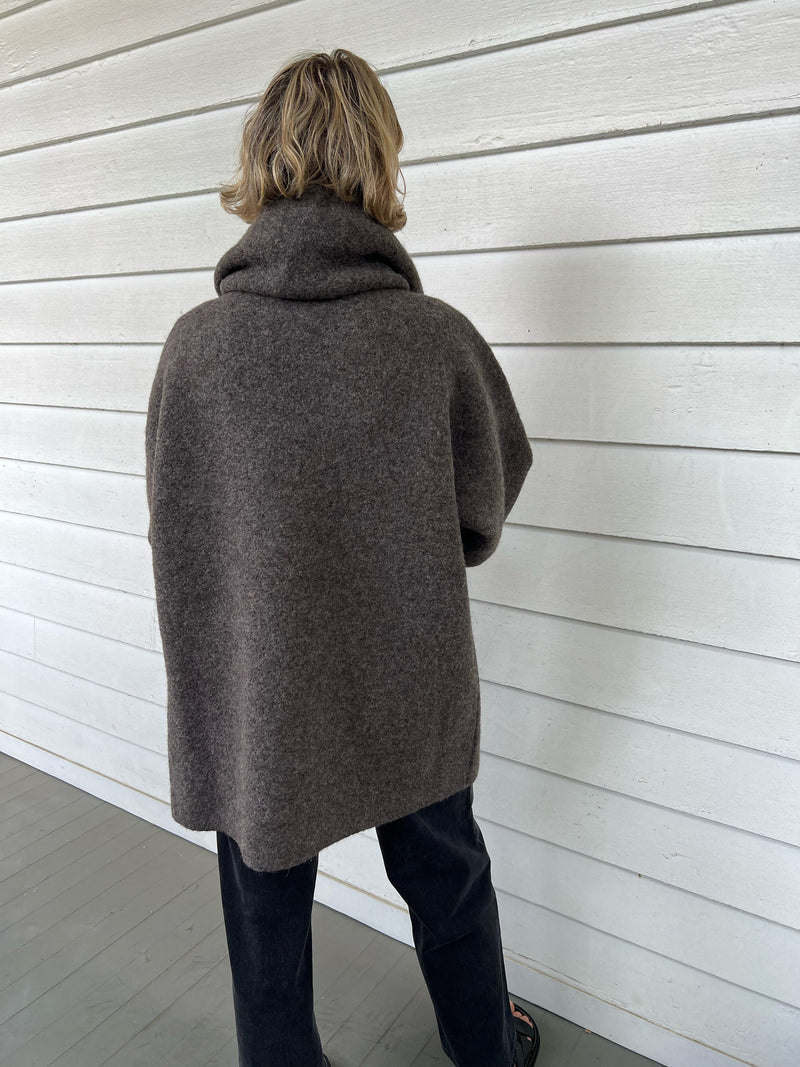 Double Face Coat - Blackened