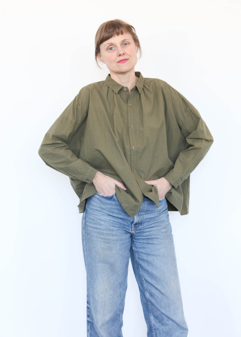 OHMI Typewriter Shirt - Olive