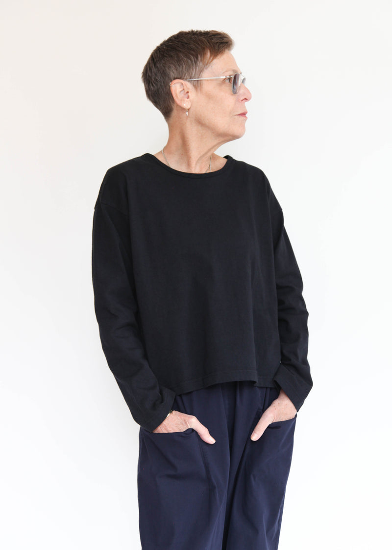 Long Sleeve Crop Crew Shirt