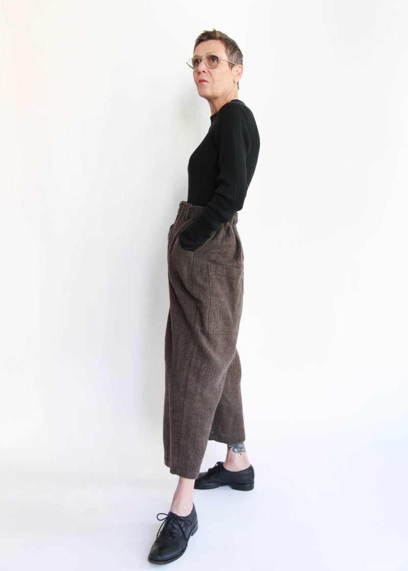 Herringbone Pants - Brown