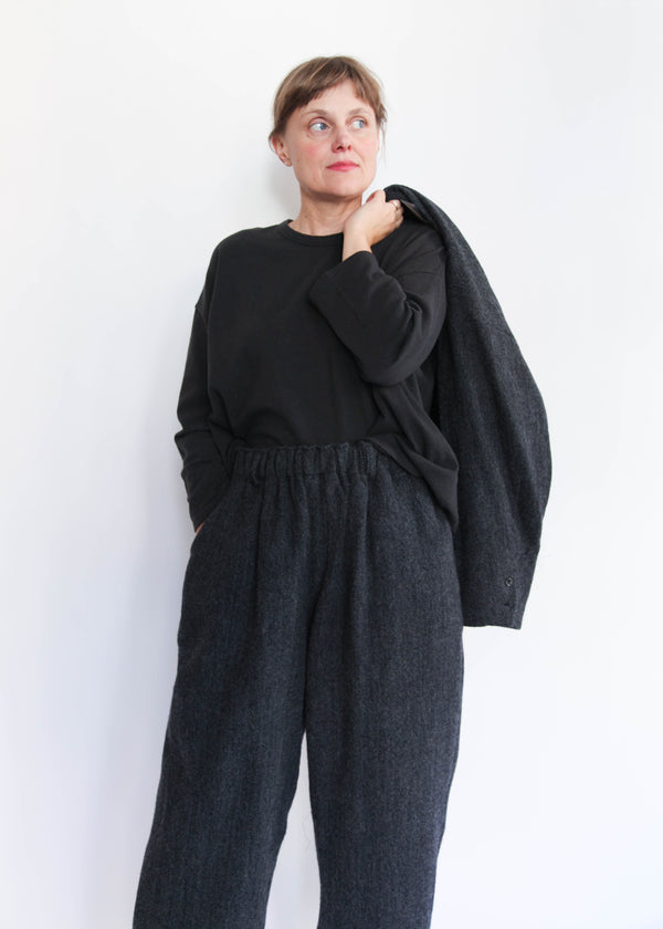 Herringbone Pants - Black
