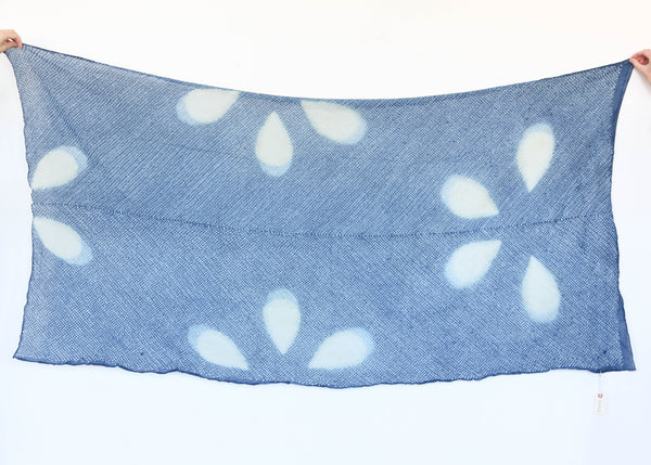 Pindot Dupatta - Indigo