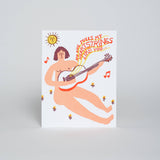 Heartstrings Love Letterpress Greeting Card by Egg Press