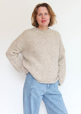 Cable Crewneck - Husk