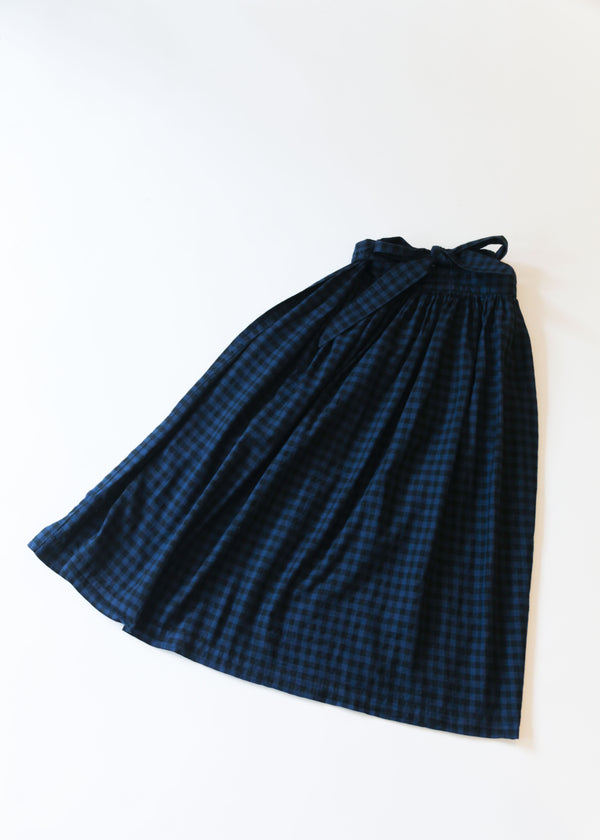 Plaid Interval Skirt - Blue